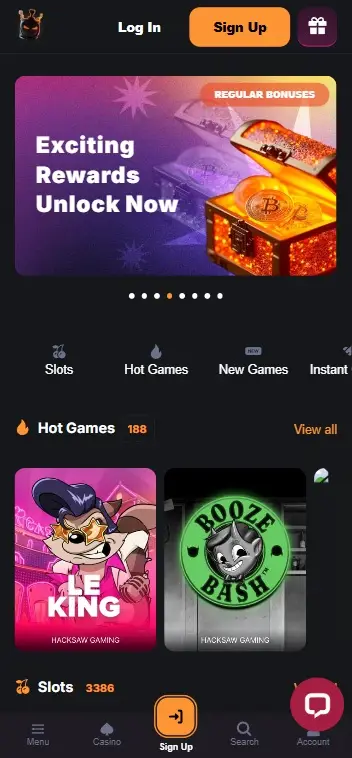 MineBit Casino Screenshot 4